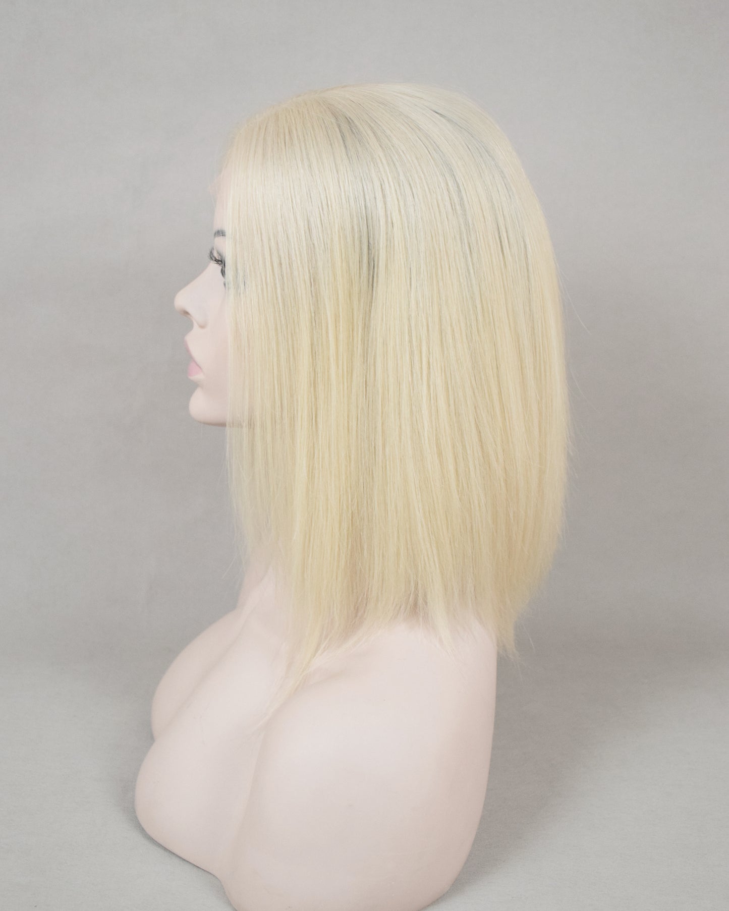 Auspiciouswig Blonde Hair Jewish Wig Swiss Lace Top Kosher Wig Sheitel Human Virgin Hair Lace Front Wigs