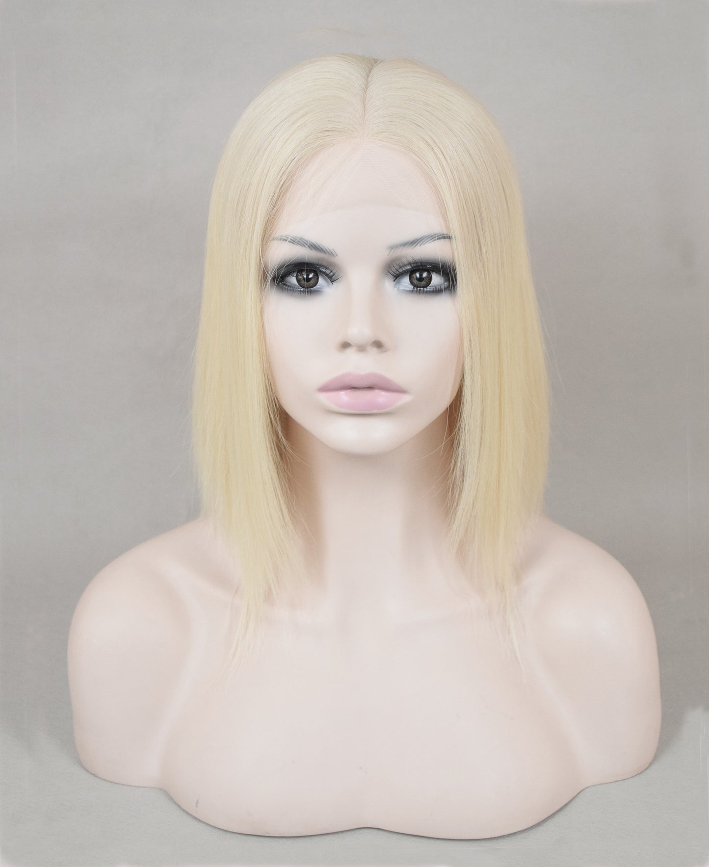 Auspiciouswig Blonde Hair Jewish Wig Swiss Lace Top Kosher Wig Sheitel Human Virgin Hair Lace Front Wigs