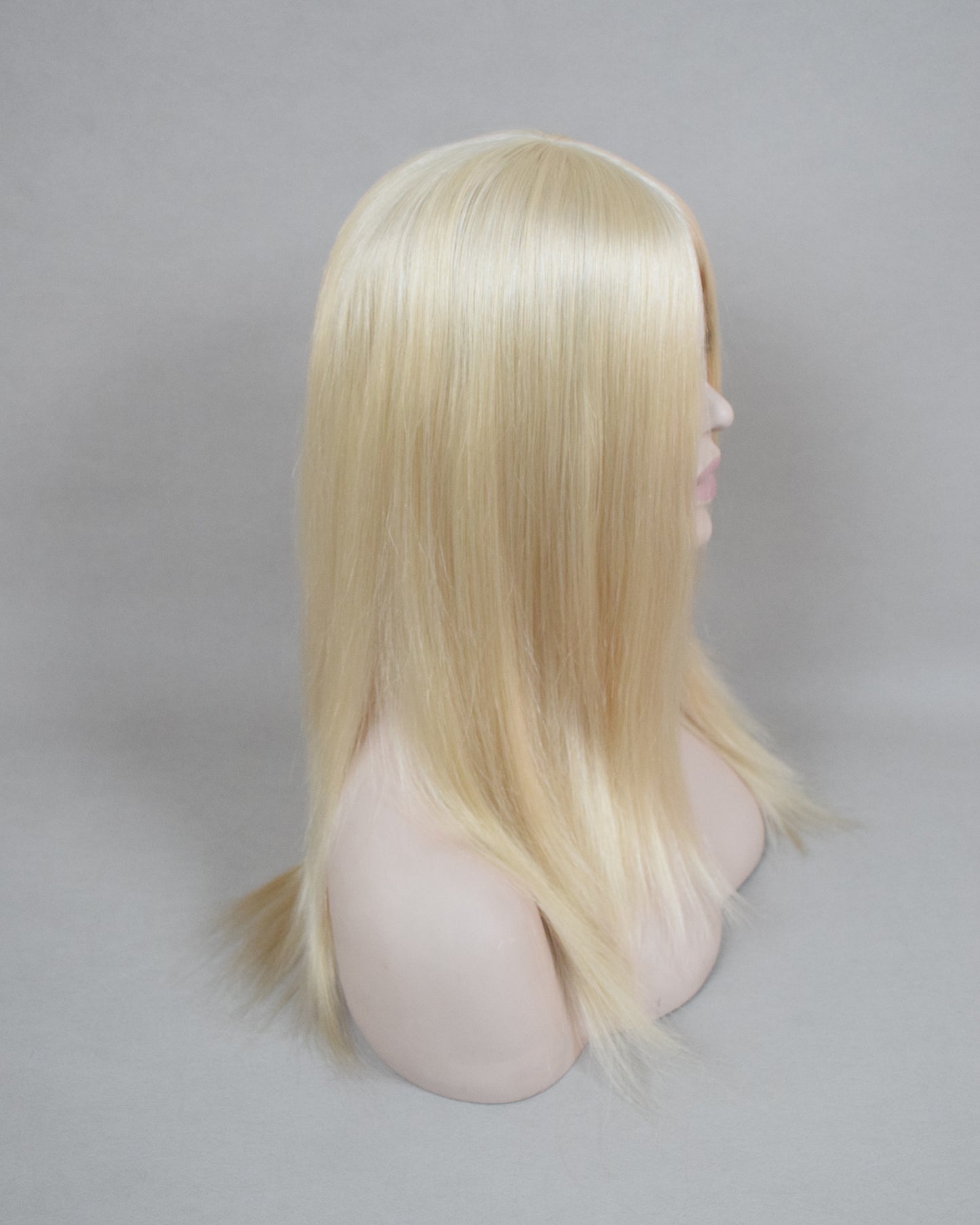 Auspiciouswig Blonde European Virgin Hair Jewish Wig Silk Skin Top With PU Around Kosher Wig Sheitel